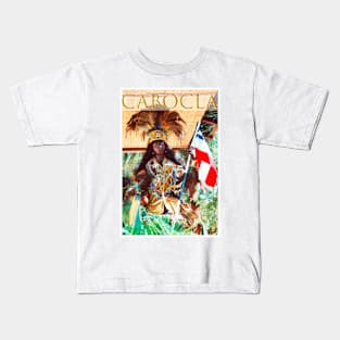 Indian Cabocla sculpture of Bahia Independence Kids T-Shirt